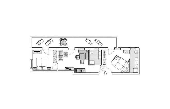 Residence Sissi Urlaub Dorf Tirol Appartement Typ Gran Royal Skizze
