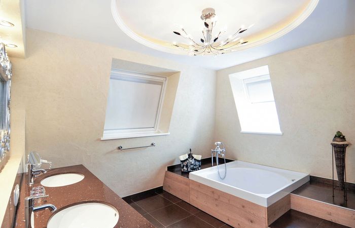 Residence Sissi Urlaub Wohnen Appartement Typ Noblesse Badezimmer