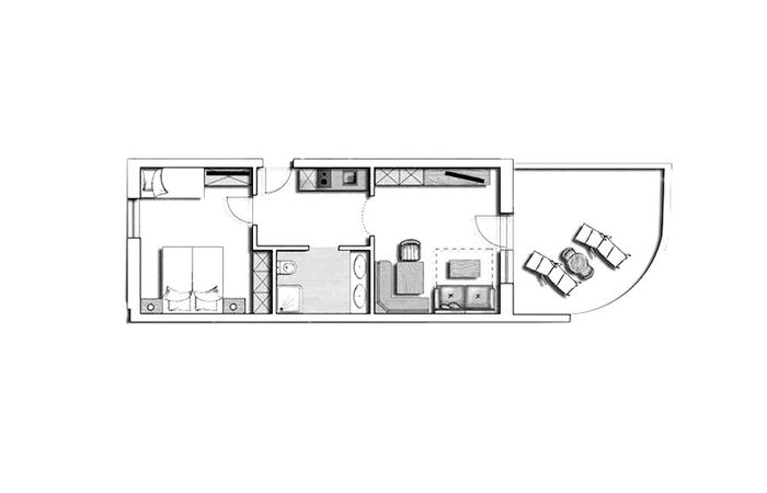 Residence Sissi Urlaub Dorf Tirol Appartement Typ Charme Skizze