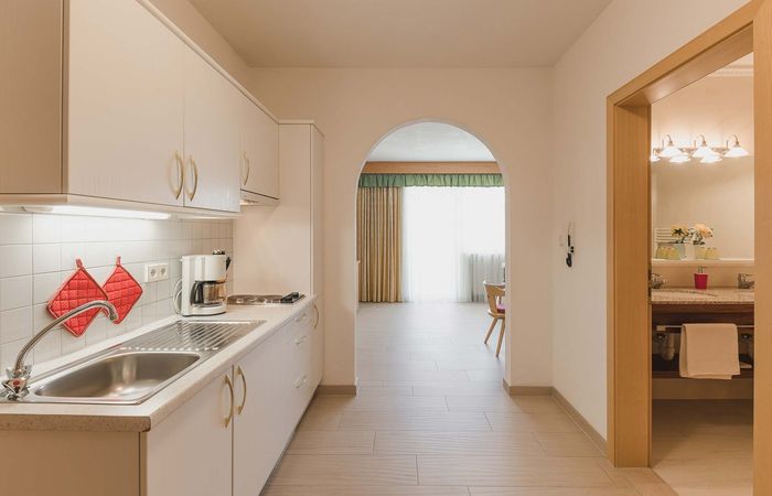 Residence Sissi Urlaub Wohnen Appartement Typ Charme Küche Badezimmer